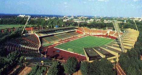 Das modernisierte Volksparkstadion 1974