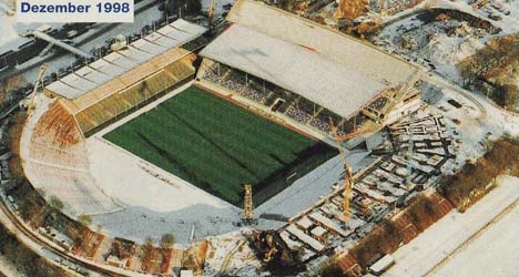 Volksparkstadion im Umbau 1998
